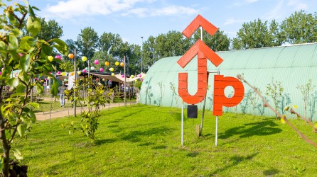 Up Events header logo en overzicht